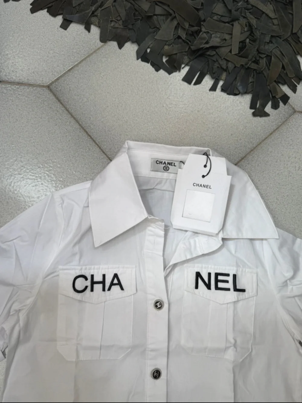 CHANEL crisp white